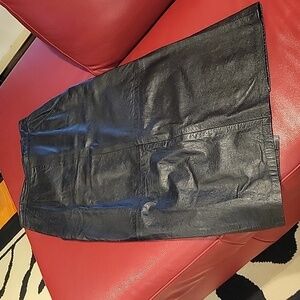 Vintage leather skirt